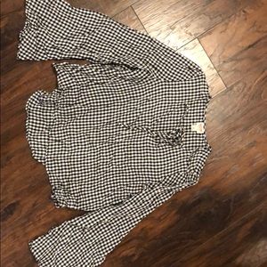 Gingham bell-sleeve top from Target